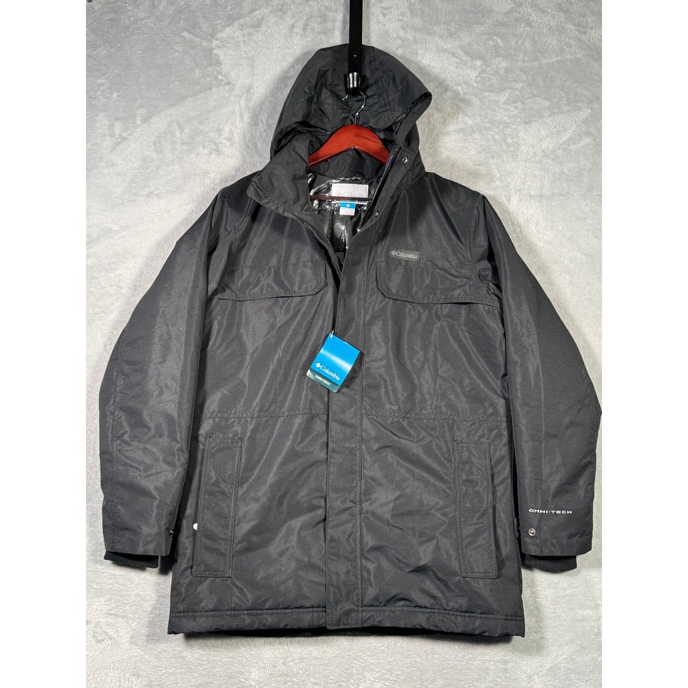 Columbia Jacket Mens M Black Rugged Path Parka Omni Tech
